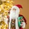 Glitzhome® 18" Faux Fur Traditional Christmas Santa Figurine
